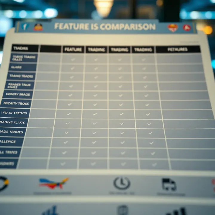 Feature Comparison of Leading Trading Platforms for Novices Comparison chart showing features of popular trading platforms for new traders