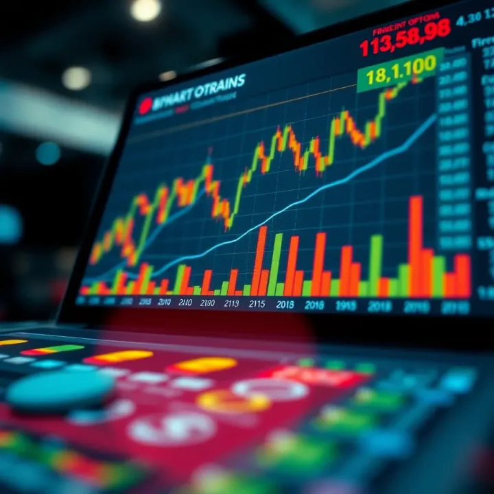 Chart illustrating binary options trading trends in Colombia's financial market