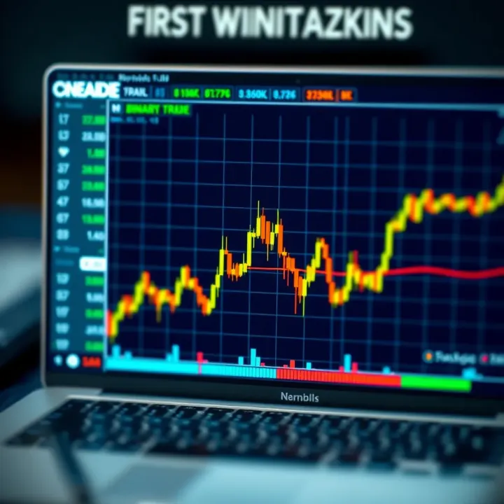 Graph depicting risk management and responsible trading in binary options