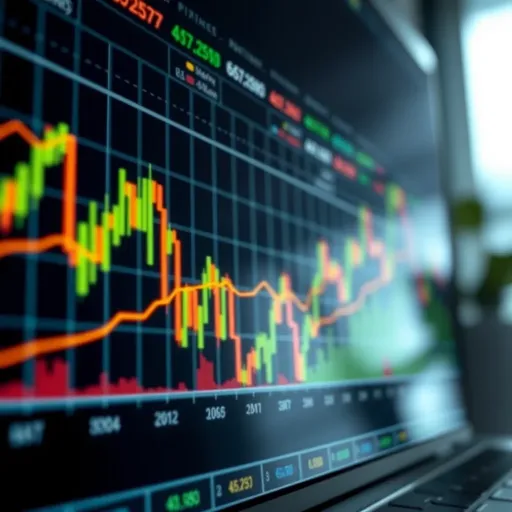 Binary Options Trading Signals Chart Graph showing binary options trading signals with upward and downward trends