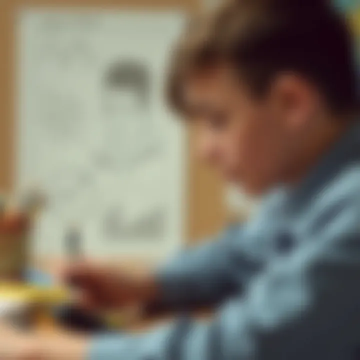 Illustration showing creative art techniques used to communicate emotions and promote risk awareness in educational settings