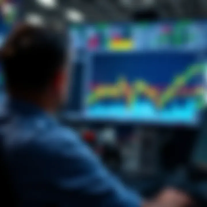 Automated Trade Replication on Digital Platforms Illustration of an investor monitoring multiple trades on a digital platform with indicators of automated replication