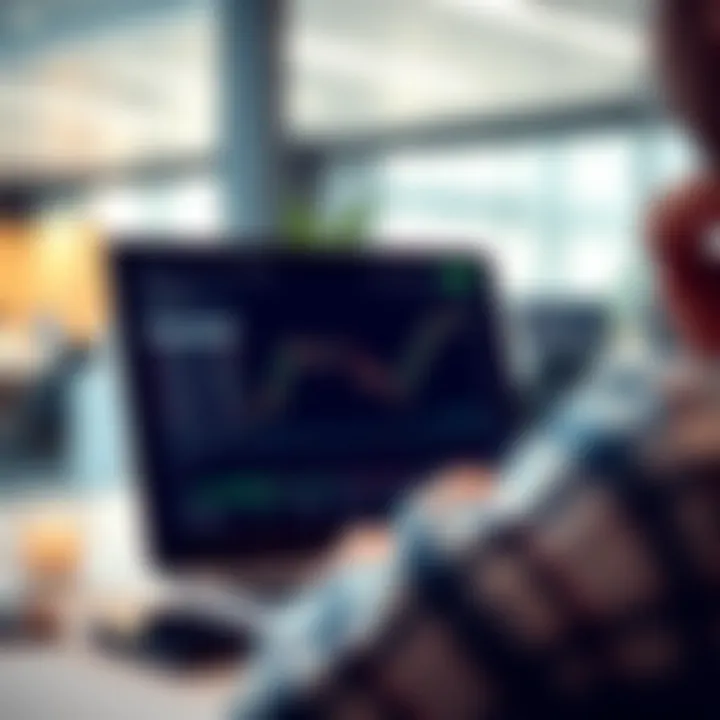 User-friendly trading platform interface with charts and indicators for beginners