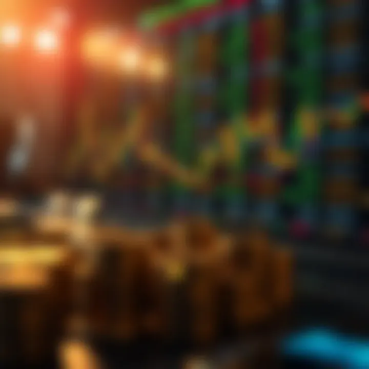 Visual representation of investment risks and rewards in binary options market