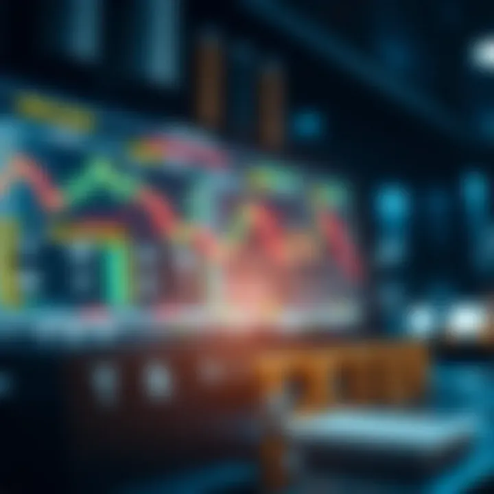 Visual representation of strategies and risk management techniques in binary options investment