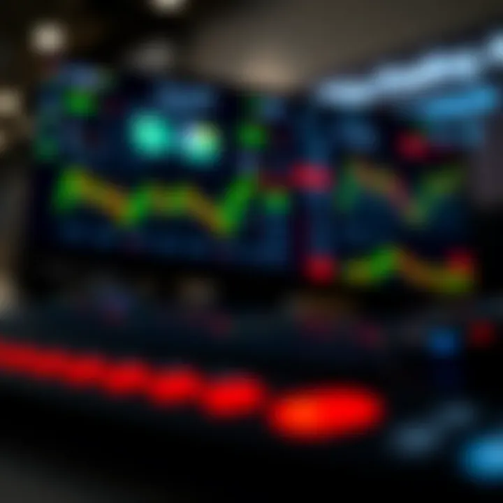 Dashboard view of a trading platform showing charts, graphs, and market data for investors.