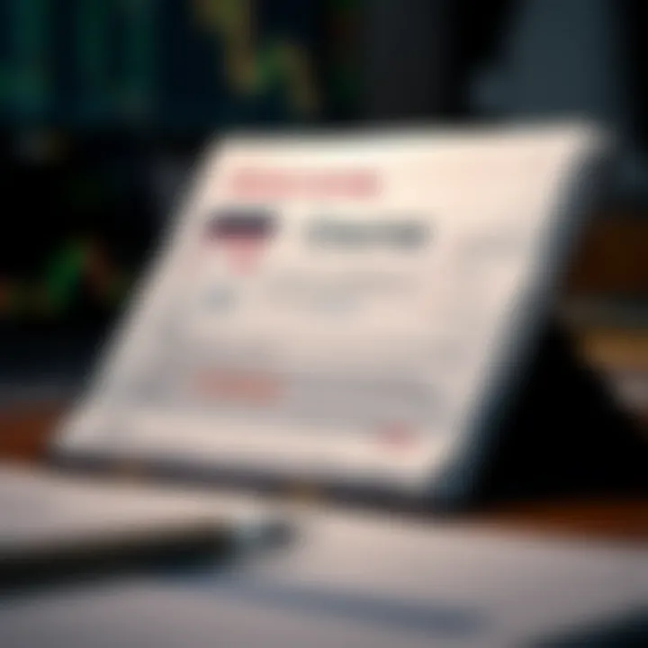 Visual representation of an open PDF document titled trading course with highlighted notes and bookmarks