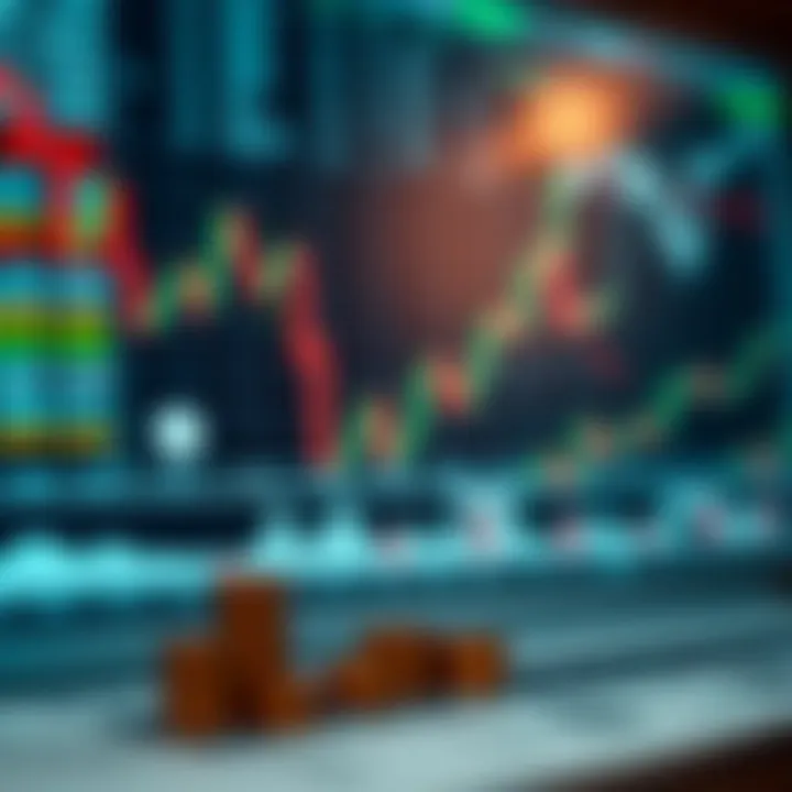 Illustration of fundamental trading concepts including charts and financial symbols