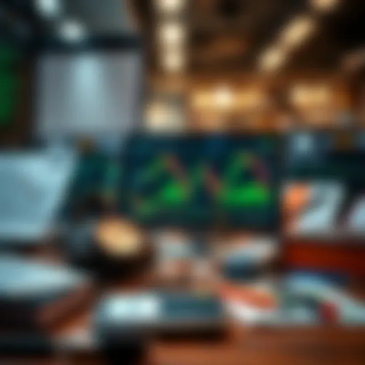 Essential Educational Tools for Trading Mastery Detailed illustration of trading tools and educational materials for mastering market skills