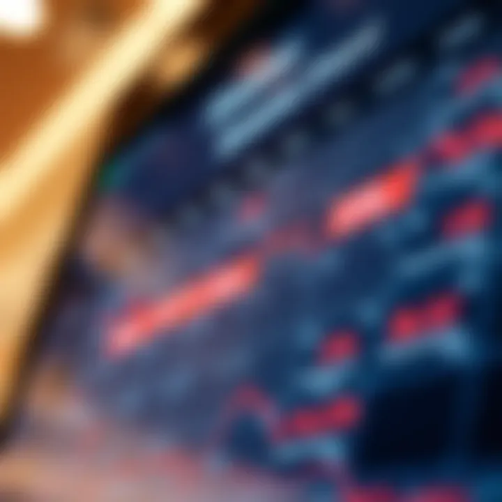 Calendar displaying key economic events with market impact icons