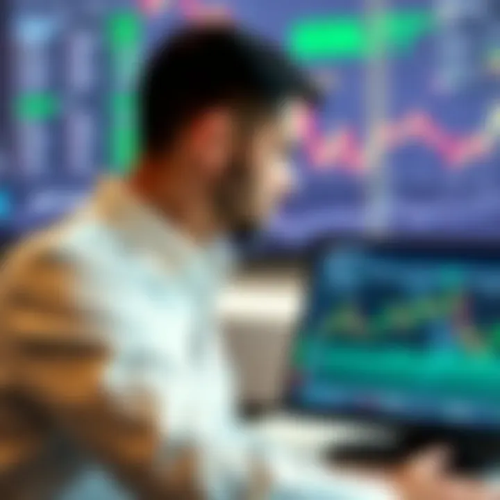 Secure online forex trading platform interface with charts and broker selection