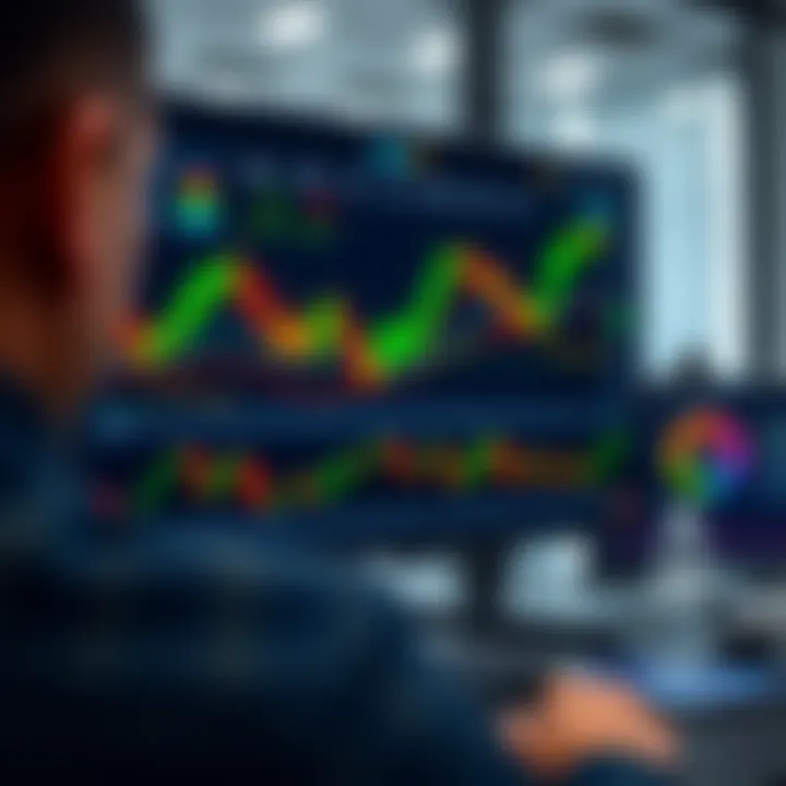 User interface of Opciones Binarias TV platform showing trading tools and market indicators