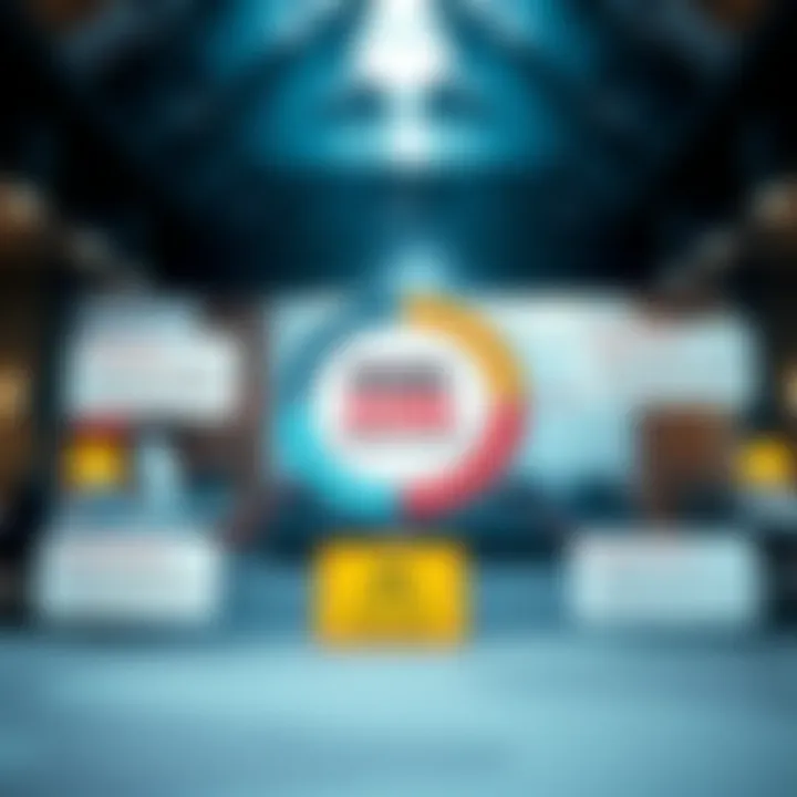 Colorful infographic showing methods to communicate and mitigate risks across different sectors