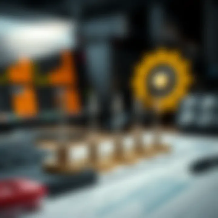 Visual representation of tools and continuous improvement steps in risk management evaluation