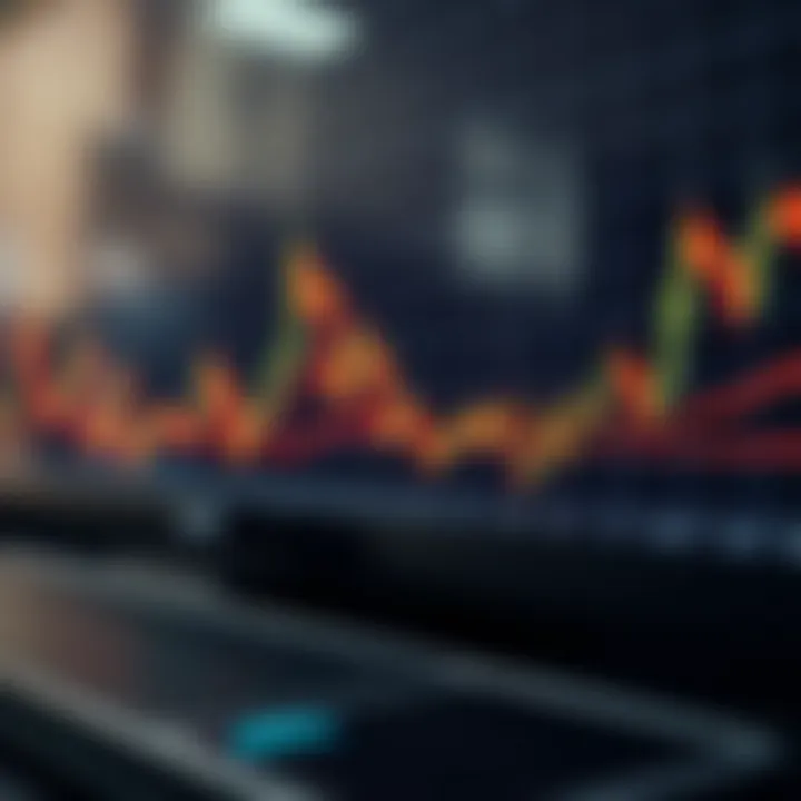 Chart displaying dynamic price movements and trend lines for swing trading strategy