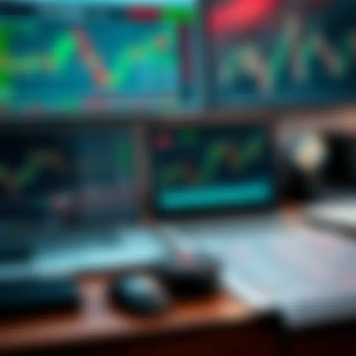 Collection of financial tools and charts used for swing trading analysis