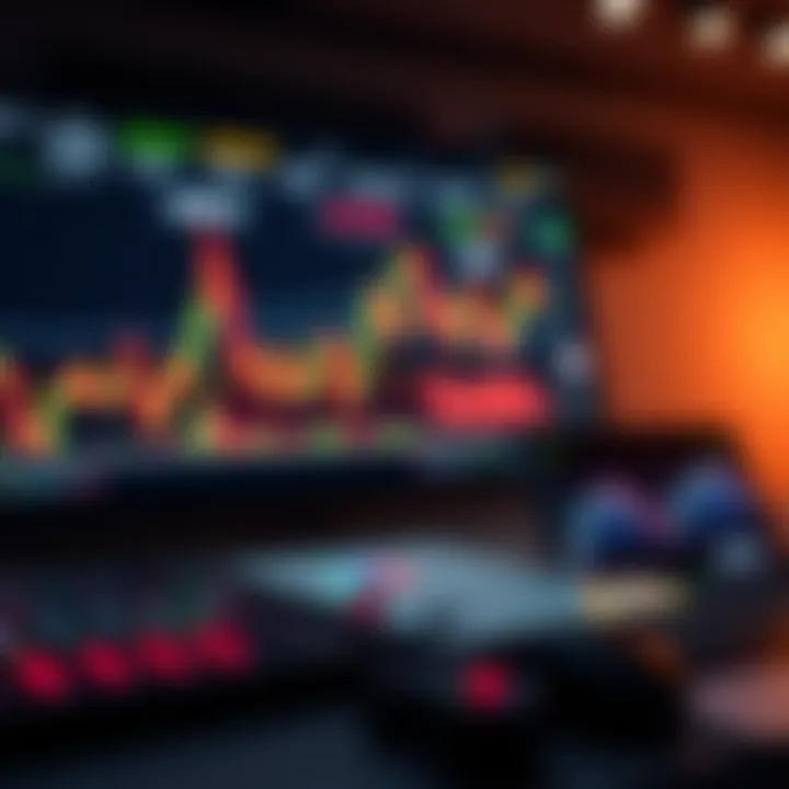 Dashboard with charts and indicators used in financial decision-making