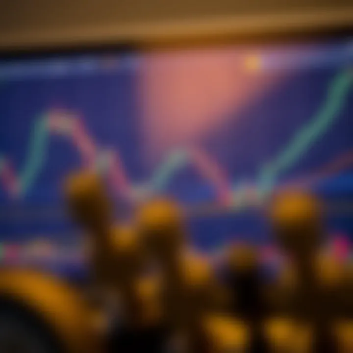 Key Technical Analysis Tools on Stock Graph Illustration of key technical analysis tools such as moving averages and trendlines on a stock graph