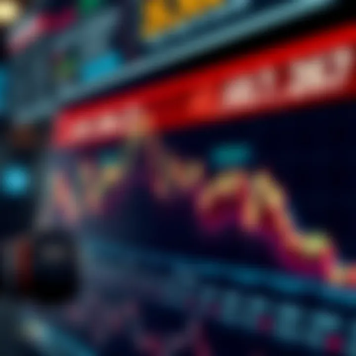 Graph depicting market reactions to major US economic announcements and indicators