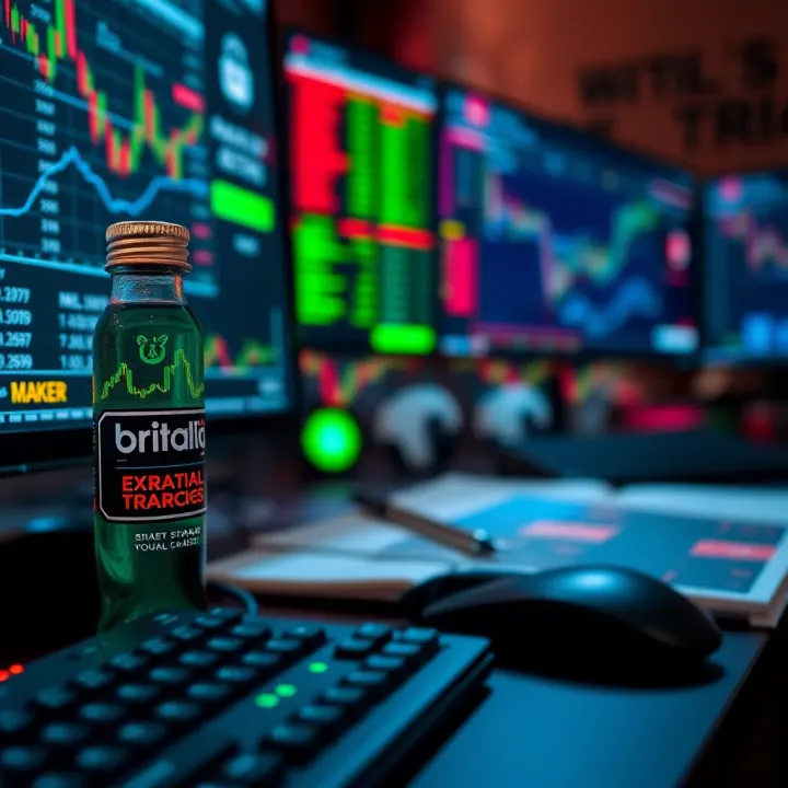 Illustration of key tools and strategies used in binary options trading with focus on risk management and market analysis.