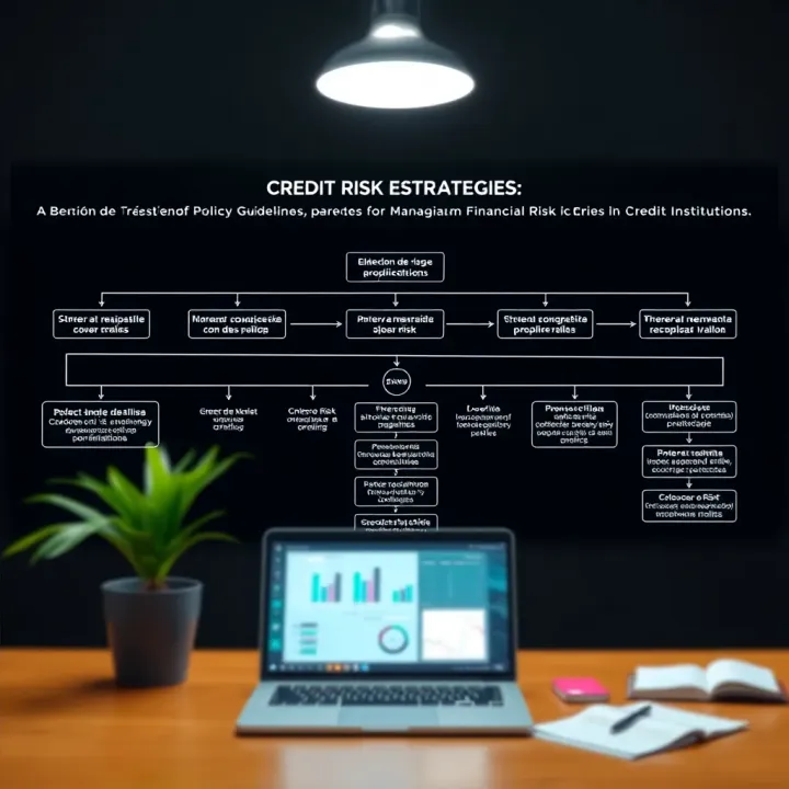 Flowchart depicting best practices and policy guidelines for managing financial risk in credit institutions