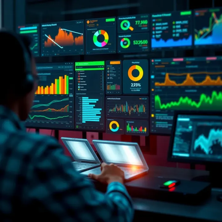Various digital tools and software interfaces used for continuous risk assessment and mitigation strategies