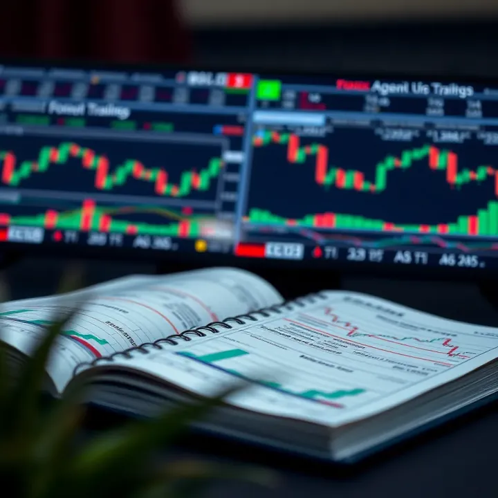 Open PDF document displaying Forex market charts and trading strategies