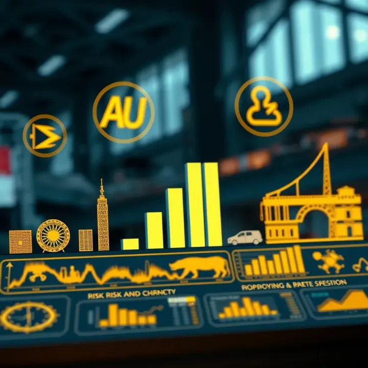Risk Management Applications Across Industries Graphic showing diverse industry sectors applying risk management strategies in business settings