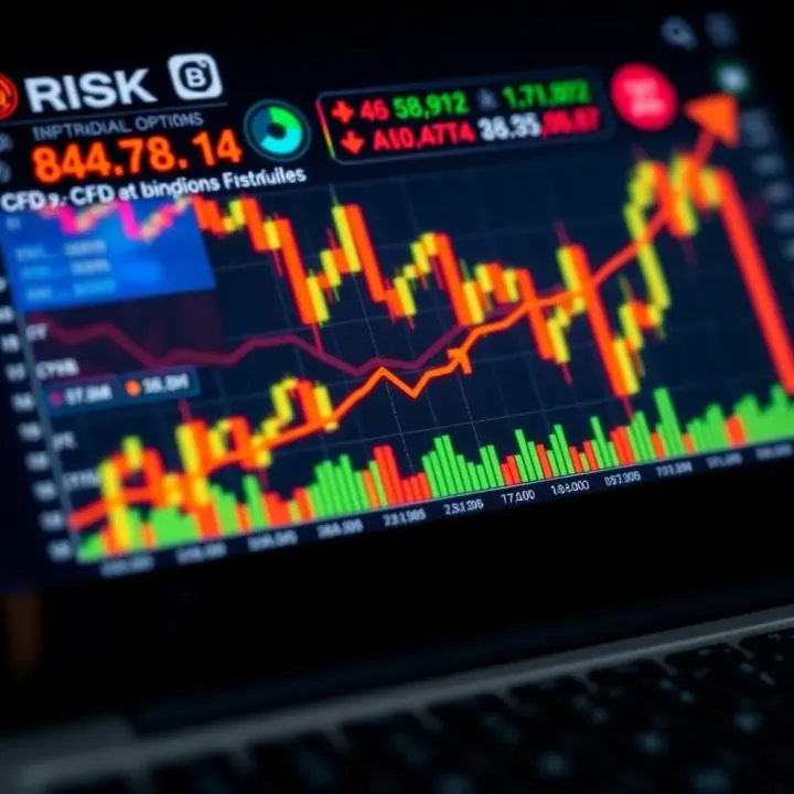 Effective Risk Management in CFD and Binary Options Trading Graph showing risk management strategies for trading CFDs and binary options effectively