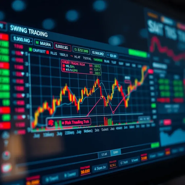 Graph illustrating risk management principles applied to swing trading strategies