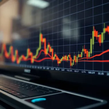 Dynamic Price Movements in Swing Trading Chart displaying dynamic price movements and trend lines for swing trading strategy