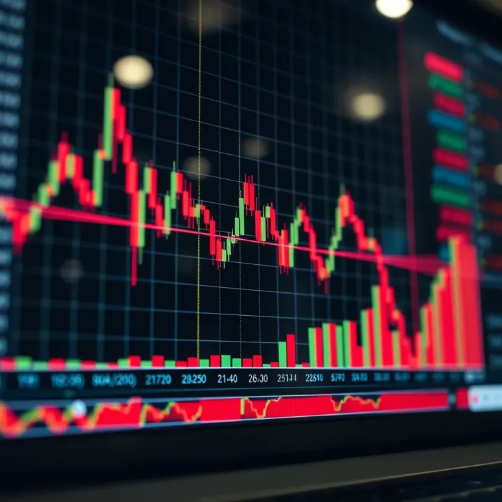 Graph showing short to medium term price movements for swing trading strategy