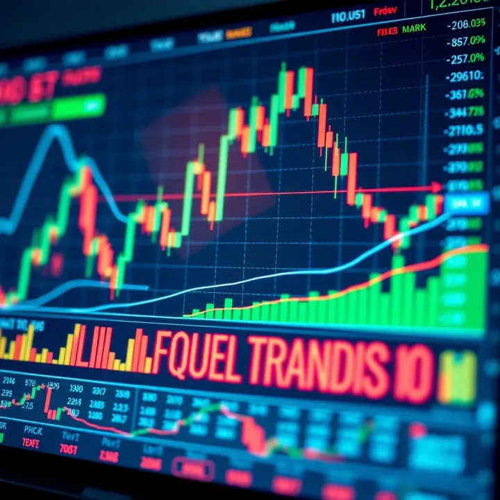 Detailed forex chart displaying technical analysis indicators and trends
