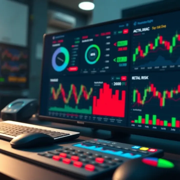 Tools for Monitoring and Controlling Trading Risk Dashboard showing tools and metrics for monitoring financial trade exposure