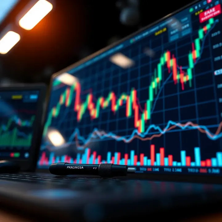 Illustration of financial charts and graphs symbolizing trading skills development
